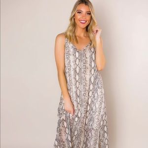Dottie couture snakeskin maxi